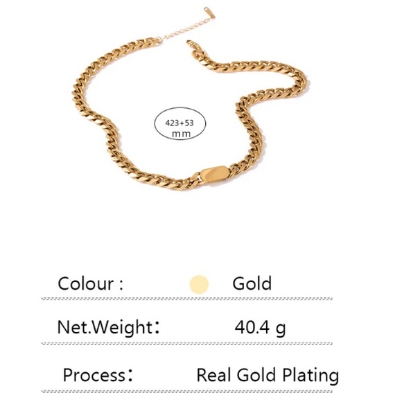 💛18K gold chain necklace - Picture 3 of 8